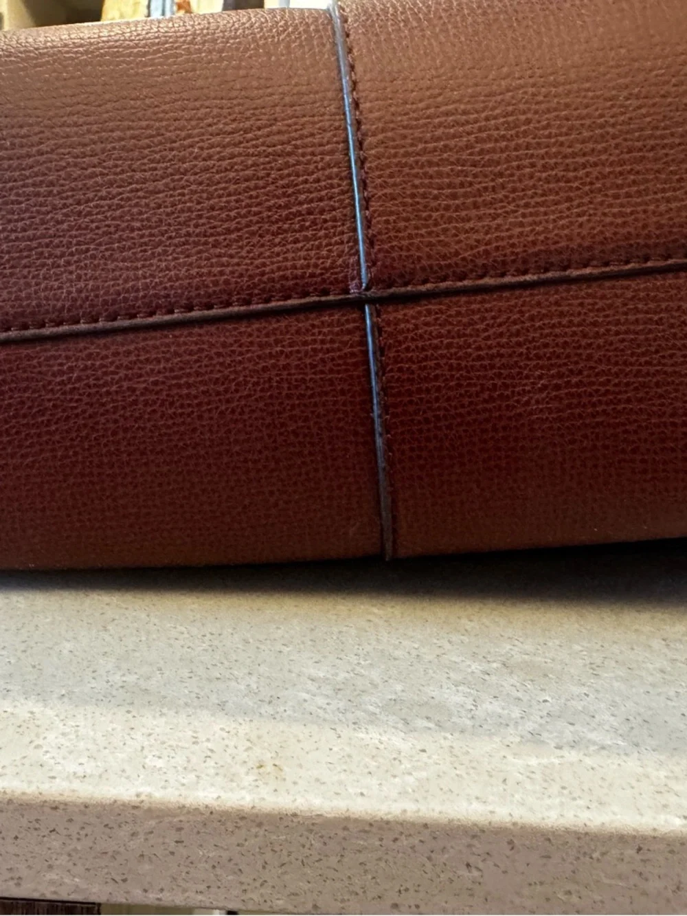 Polene CYME brown Leather Shoulder Bag - Picture 10 of 10